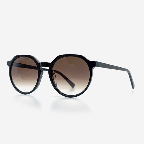 Oval and Architectural lines Acetate Women's Sunglasses 21A8035